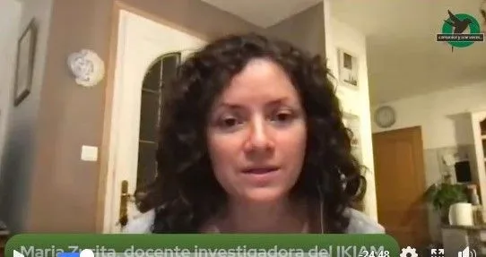 Con Maria Zurita,PHD- Docente investigadora del IKIAM