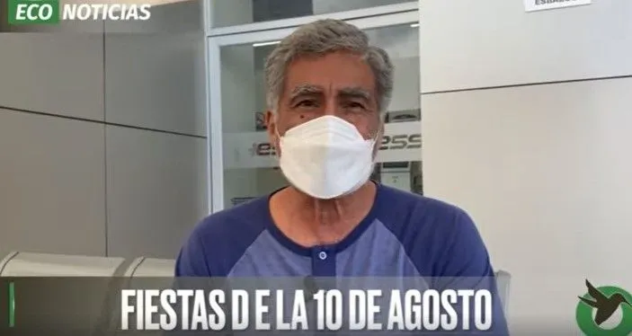 Wellinton Vasquez , sobre las fiestas de la la 10 de Agosto