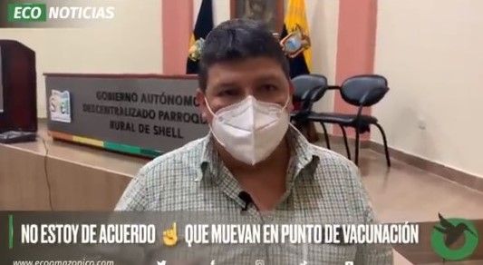 Gad de Mera pretende mover el punto de vacunación Shell para hacer un evento deportivo este sábado