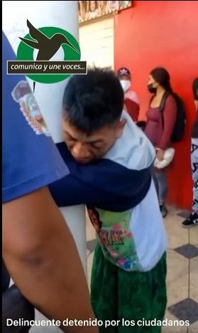 Delincuente detenido por los ciudadanos por robar $4.000