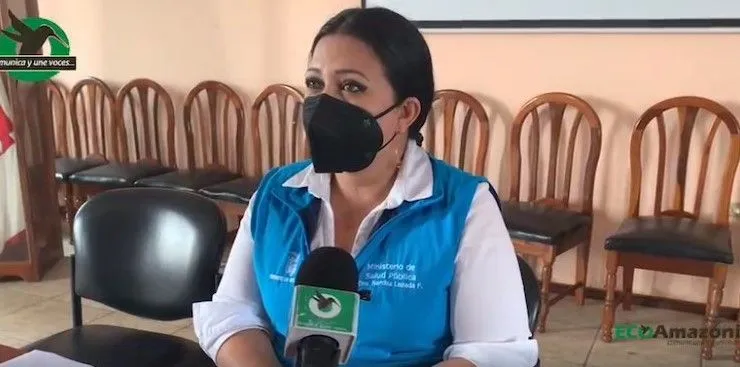 Con la directora del Distrito de Salud