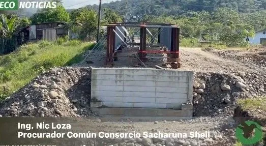 SOBRE EL AVANCE EN LA CONSTRUCCIÓN DEL PUENTE SOBRE EL RÍO PINDO