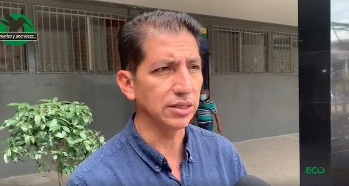 Con el nuevo presidente de la casa de la cultura