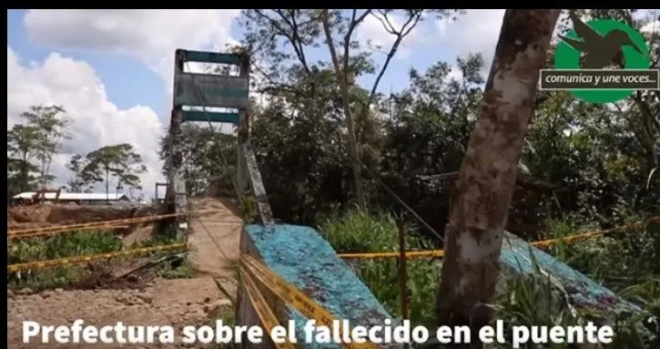 Prefectura sobre el fallecido en el Puente