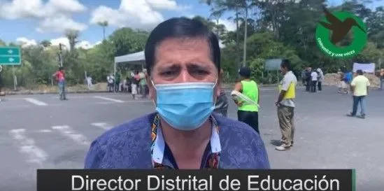 El representante del distrito de educación sobre los trabajos que se realizarán en Canelos