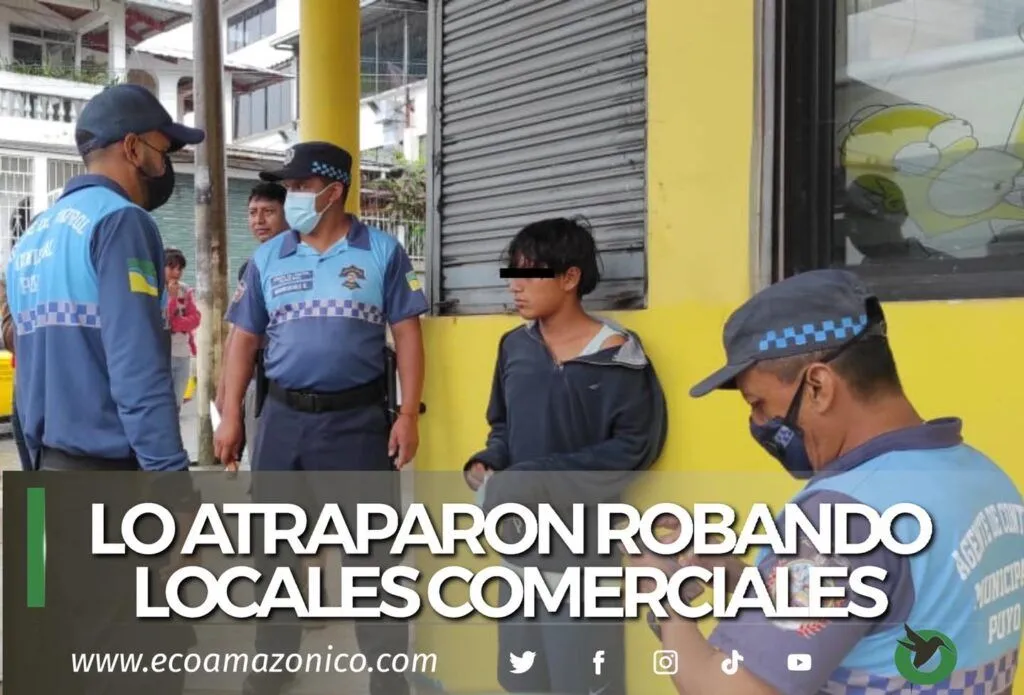 Atrapado robando locales comerciales