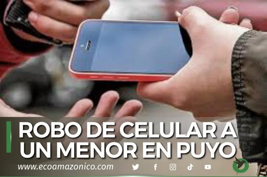Robo de un celular a un menor de Puyo