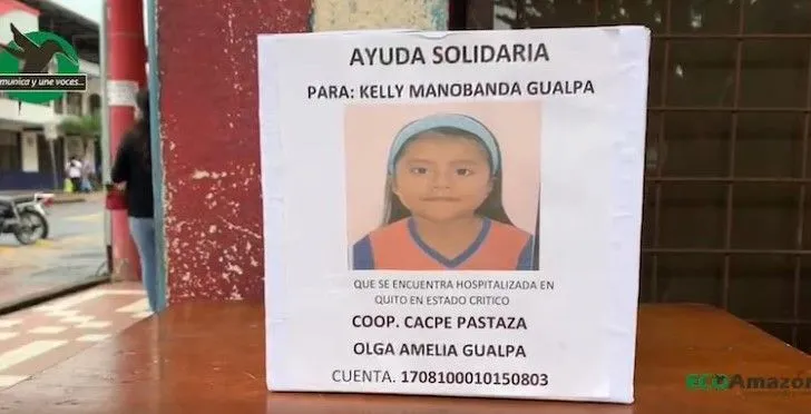 Ayuda para la niña Kelly Manobanda