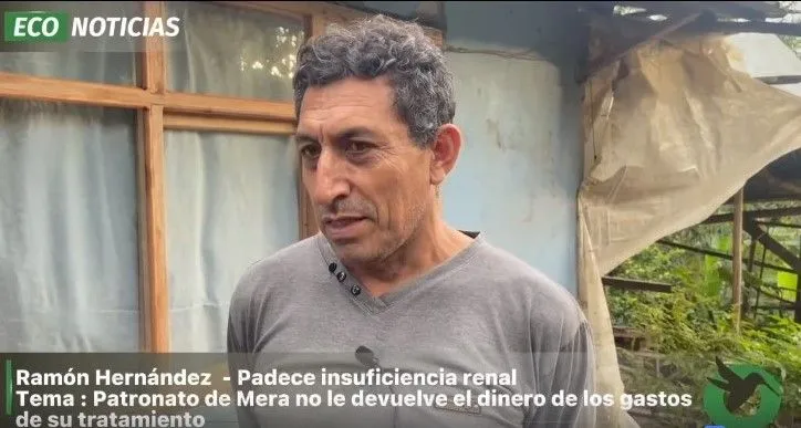 Ramón Hernández padece de Insuficiencia renal y no recibe el reembolso de sus gastos