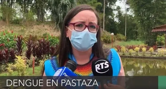 Andrea González Romero, informa sobre el tema del dengue en Pastaza