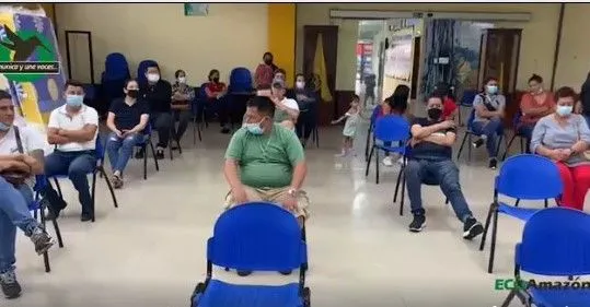Entrega de ayuda humanitaria las personas afectadas por el incendio