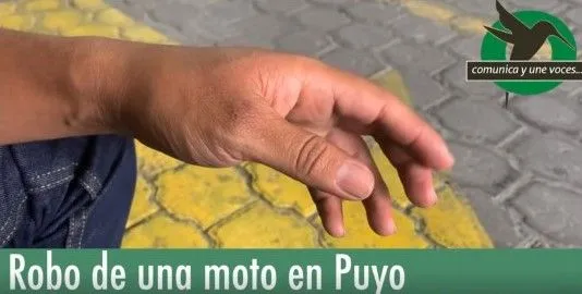 Robo de una moto en Puyo