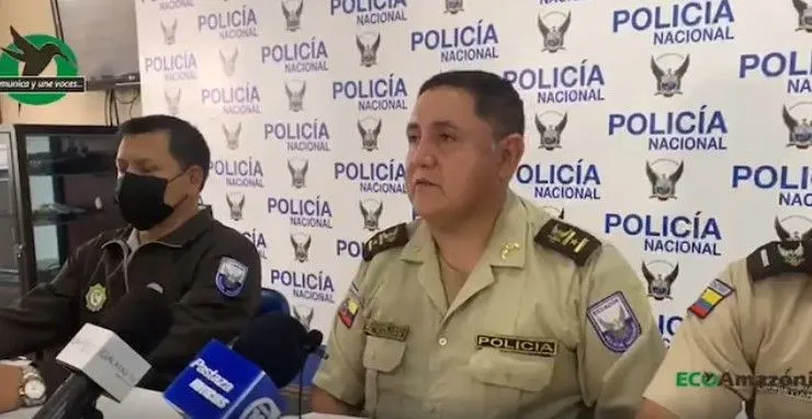 Rueda de prensa de la policía nacional caso orión