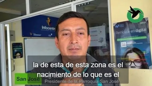 Con Luis Chalán Presidente del GAD Parroquial de San José