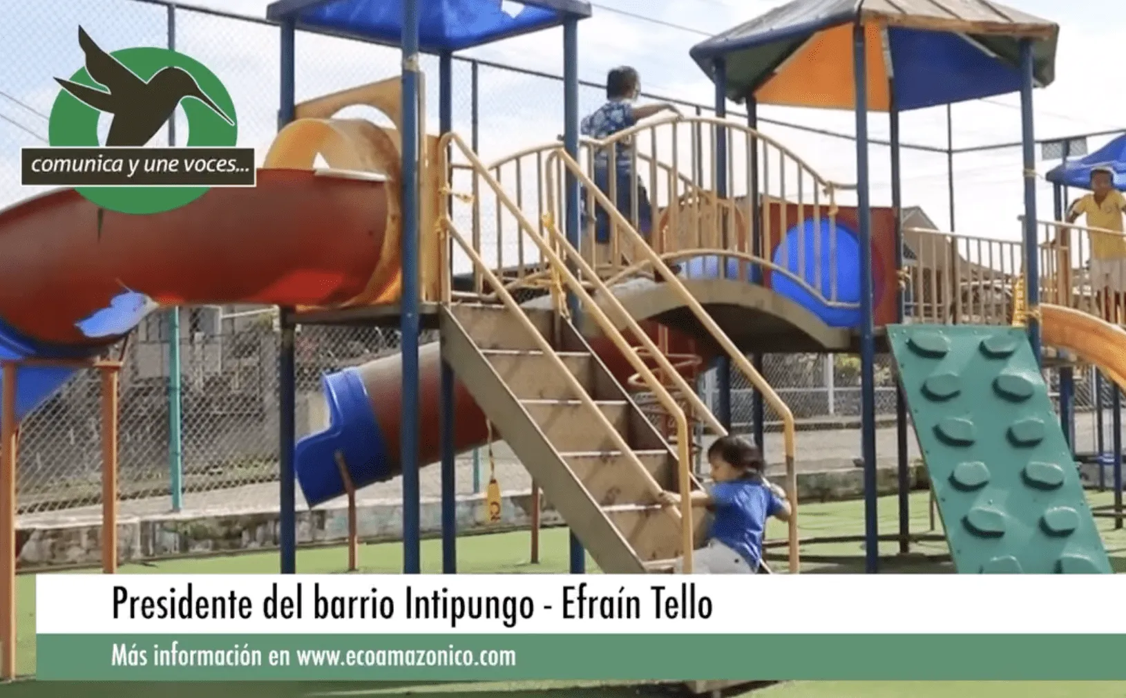 Parque de barrio Intipungo está en mal estado y el Alcalde se ha comprometido en resolverlo