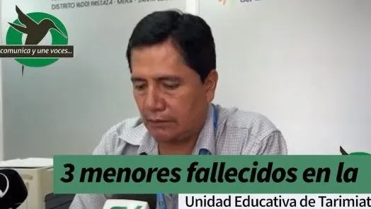 El director del Ministerio de Educación informa sobre los tres menores fallecidos
