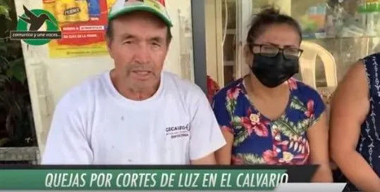 Cortes de luz continuos en el calvario