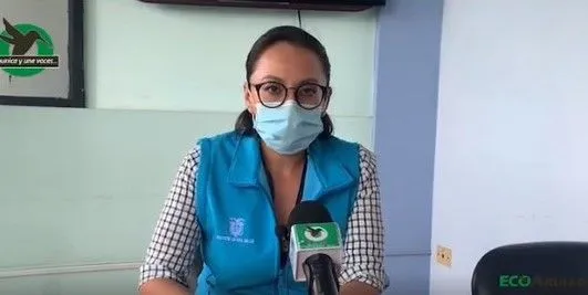 Elisabeth Hulloa ,informa sobre el día internacional de la lucha contra el sida