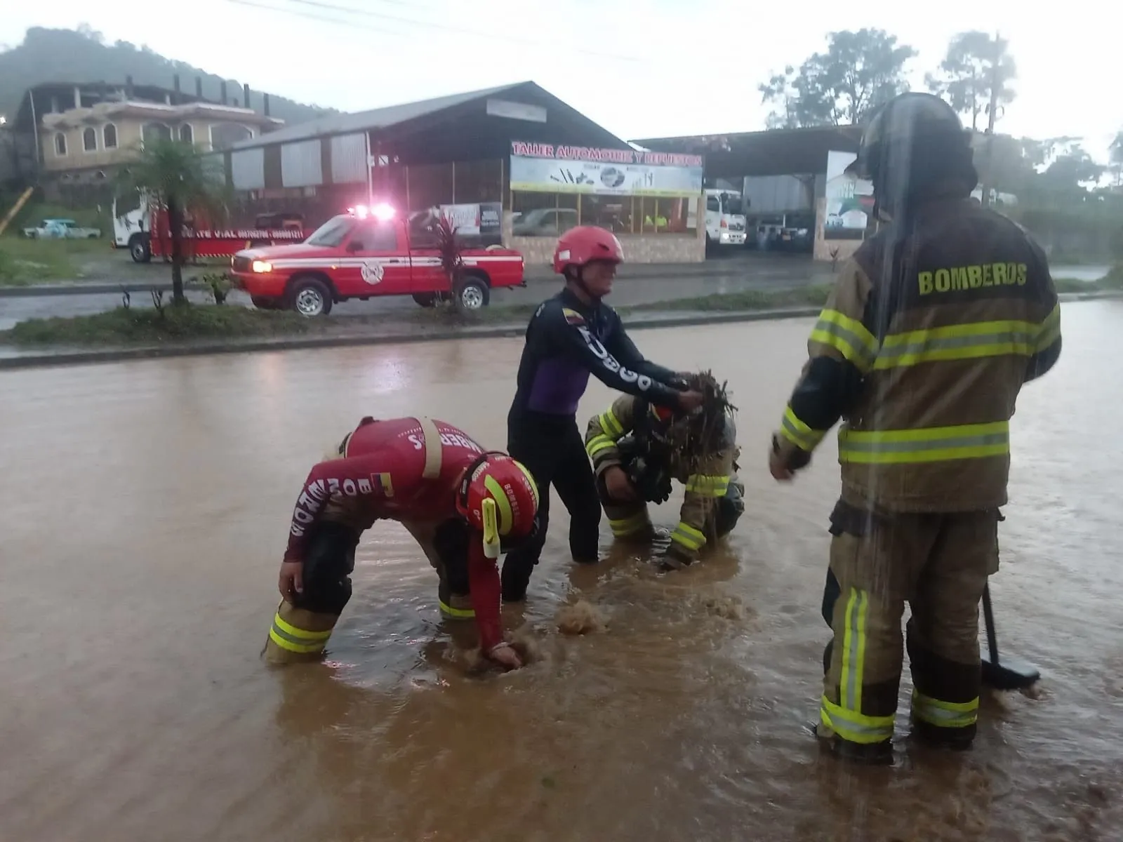 Inundación en Las Palmas por fuertes lluvias