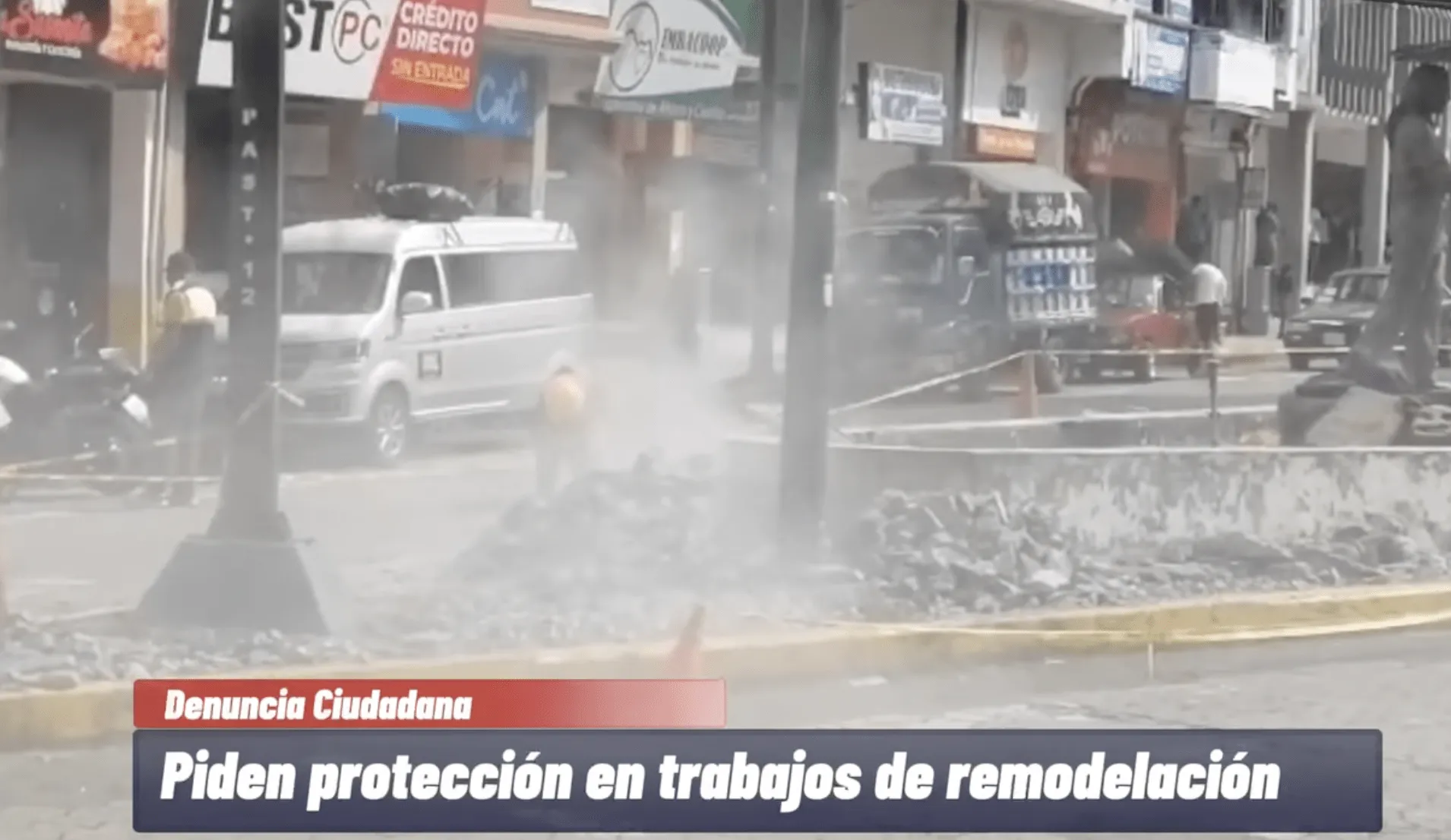 Piden que se realicen los trabajos con seguridad en el centro de Puyo