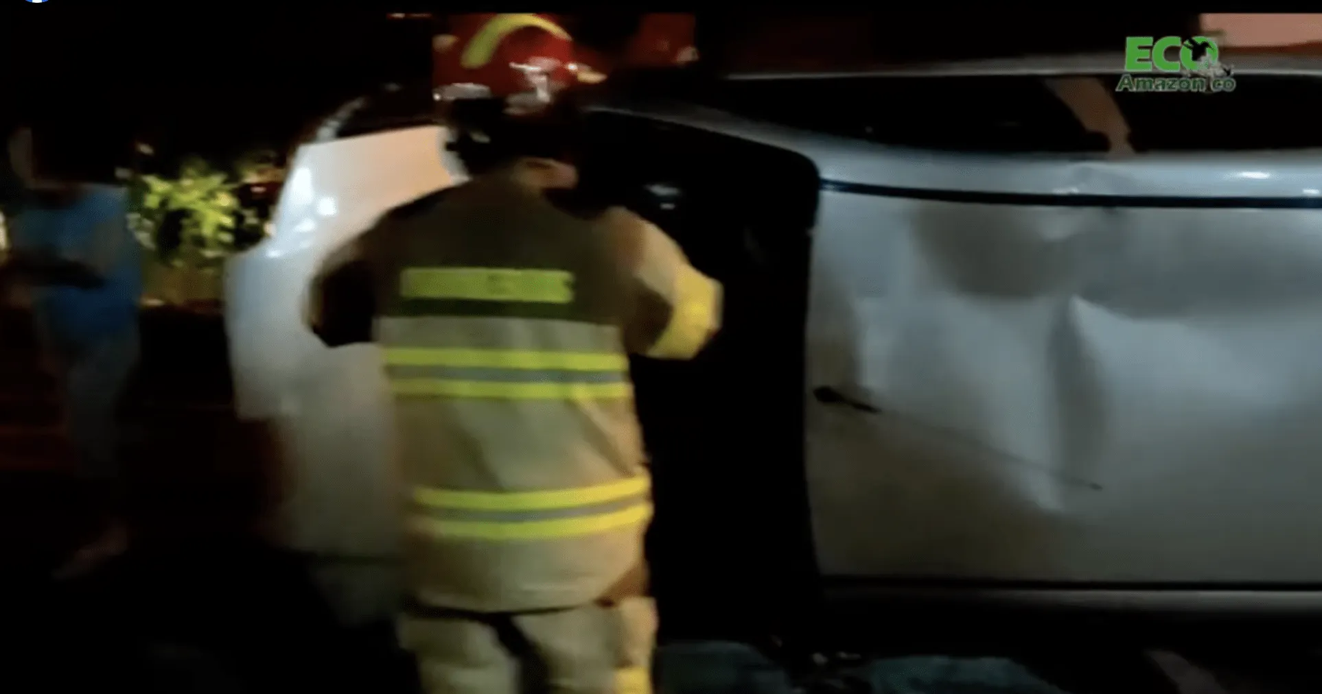Accidente de tránsito en el barrio Santo Domingo
