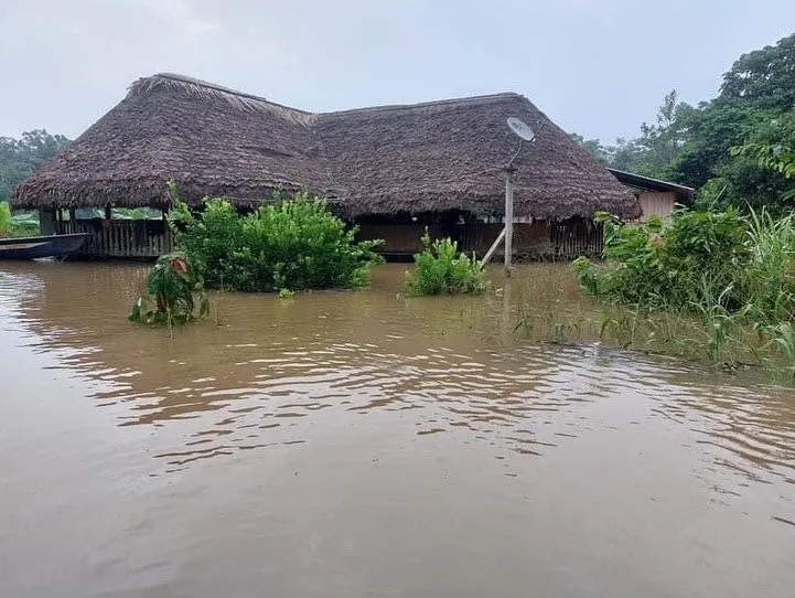 Cuenca baja del Curaray se encuentran inundada tras la creciente del Río Villano y Curaray