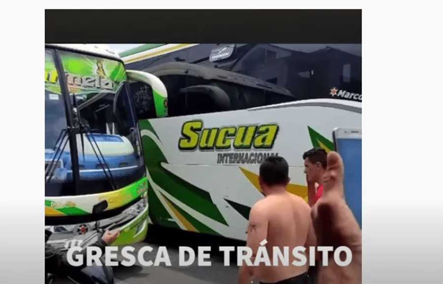 Gresca entre conductores de transporte interprovincial