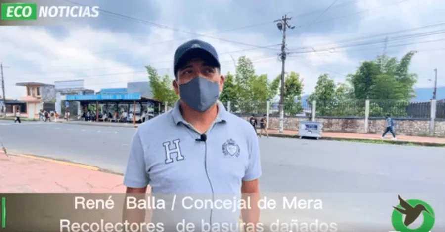 René Balla concejal del Cantón Mera se pronuncia sobre el cuestionamiento de la ciudadanía en el tema de los recolectores de basura.