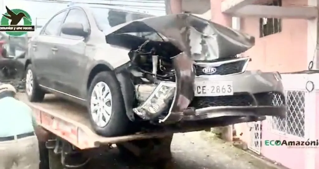 Tres Policías se accidentan en Puyo