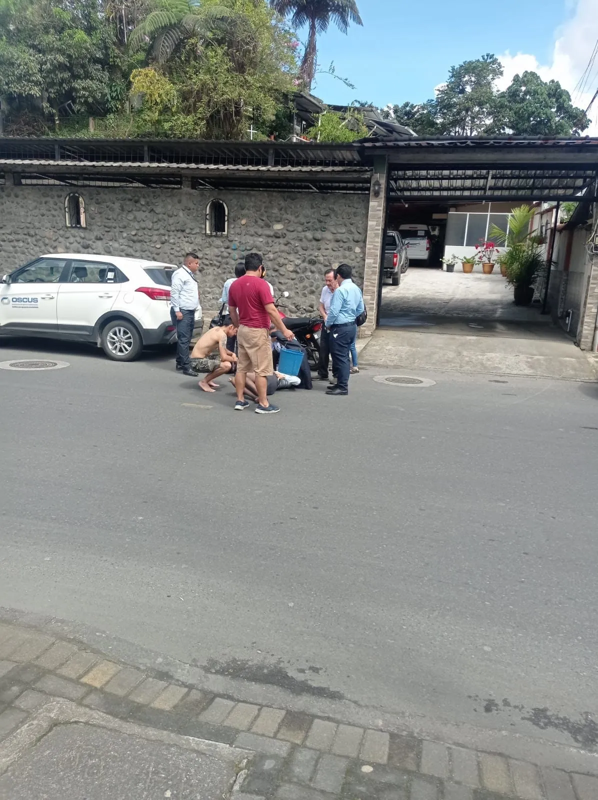 Accidente de tránsito en la calle 4 de Enero