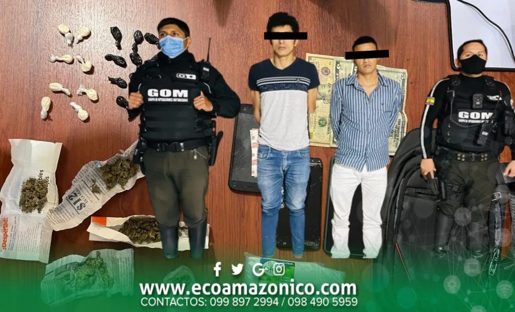 Dos jóvenes detenidos por droga en el Parque Central 12 de Mayo