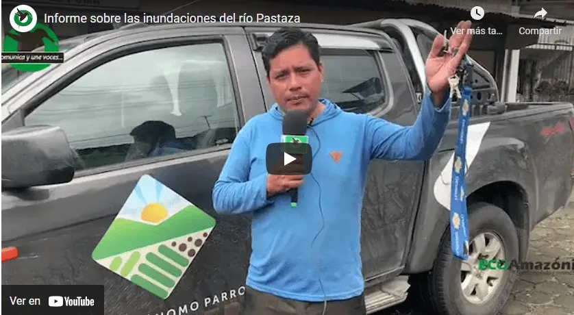Informe sobre las afectaciones del río Pastaza