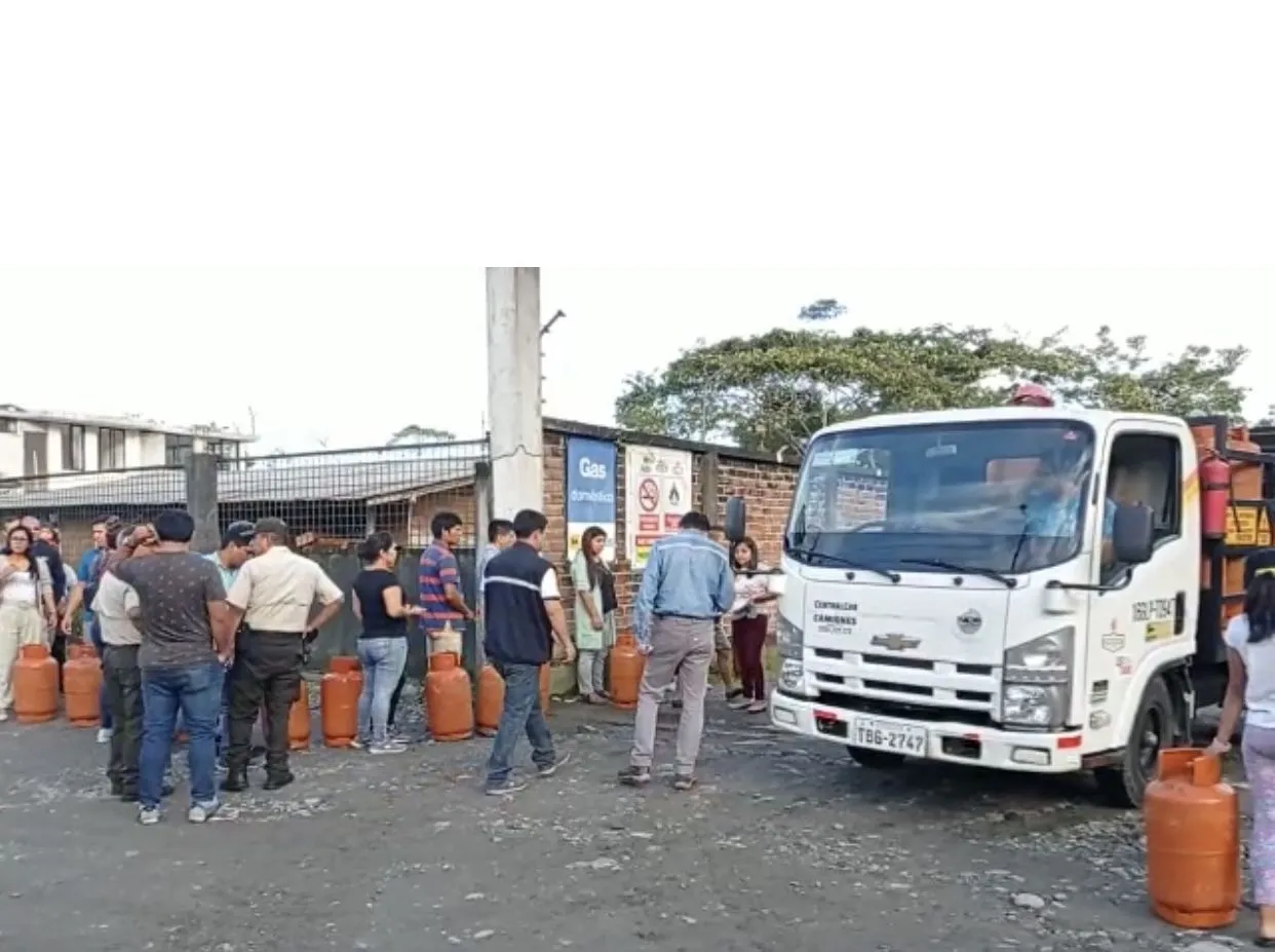 Operativo en distribuidora de gas en Puyo