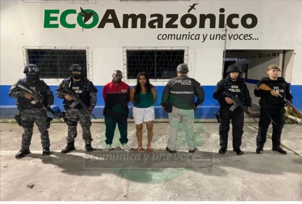 Drogas y arma decomisadas por la Policía Nacional en Puyo en operativo "Colateral"