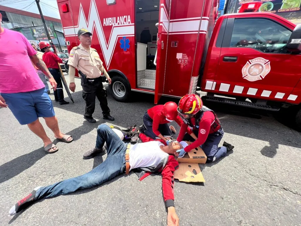 Dos heridos en accidente de tránsito en el sector del Terminal Terrestre de Puyo