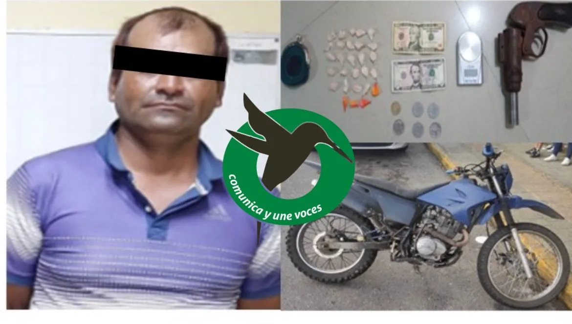 Drogas y arma decomisadas por la Policía en Pastaza