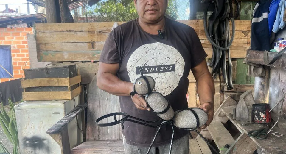 Dimas un emprendedor de verdad en Puyo