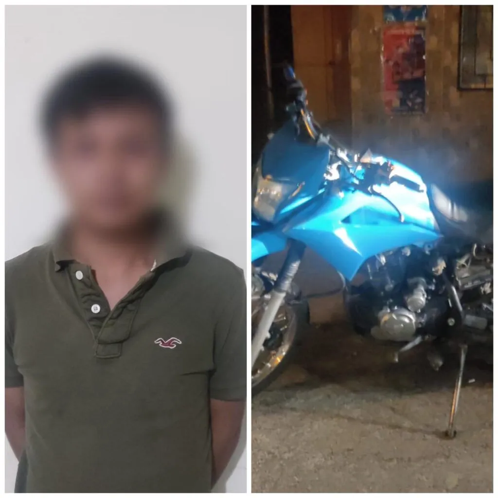 Policía recupera motocicleta reportada como robada y aprehende a presunto receptador