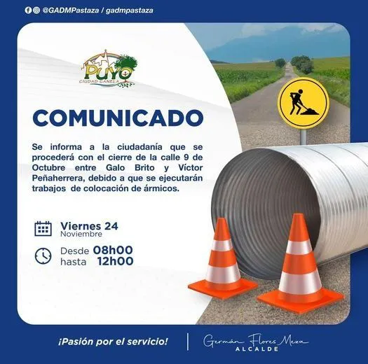 COMUNICADO-Municipio Cantón Pastaza