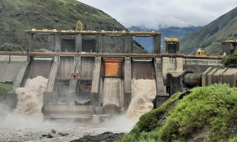 Generación hidroeléctrica se normaliza tras largas lluvias en Ecuador