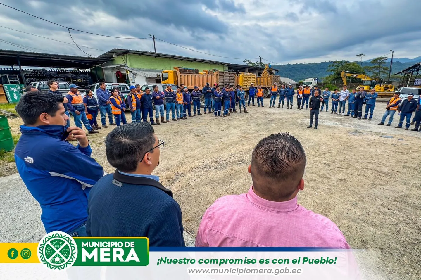 Alcalde comparte año nuevo con trabajadores del GAD Municipal