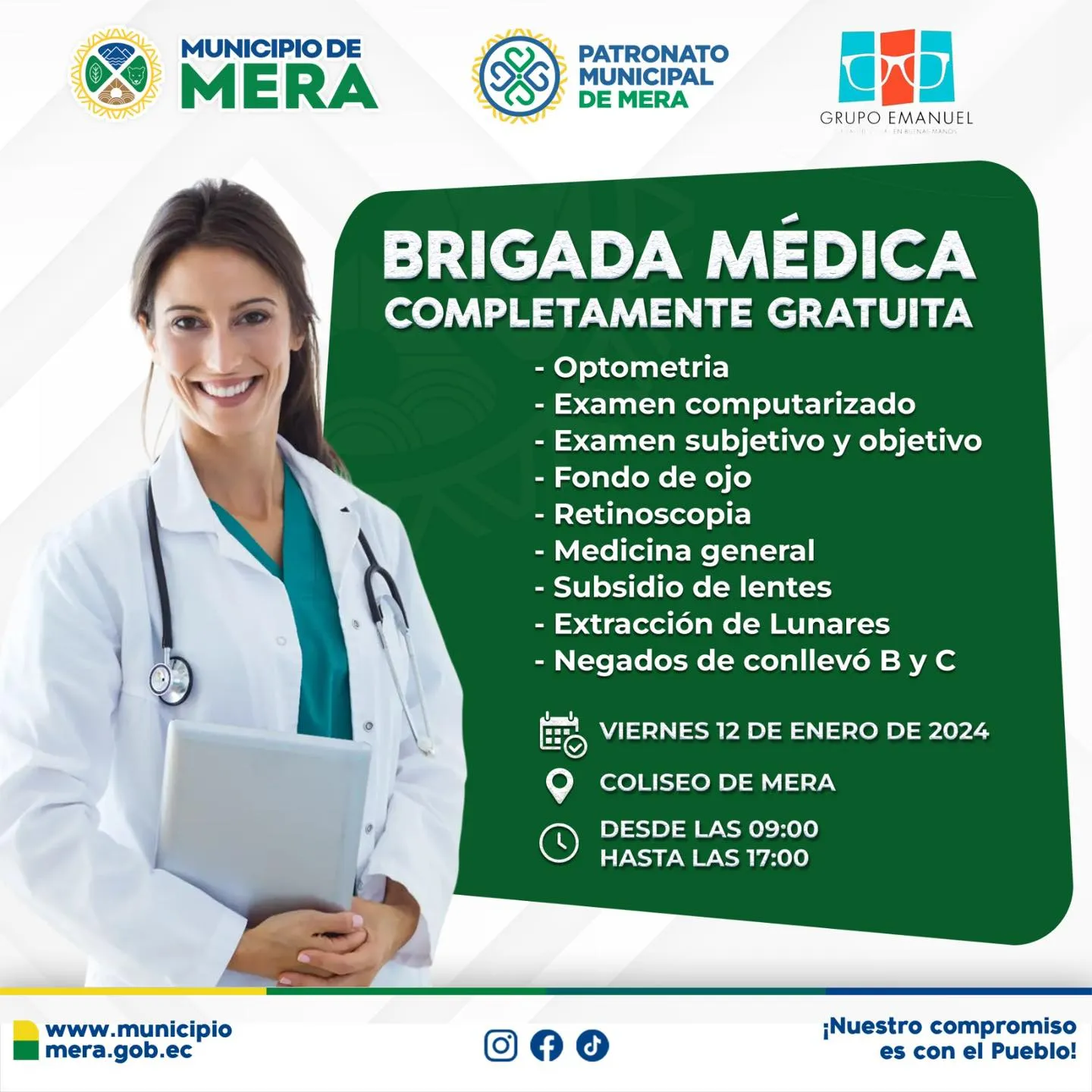 Mera-Brigada Médica completamente gratuita