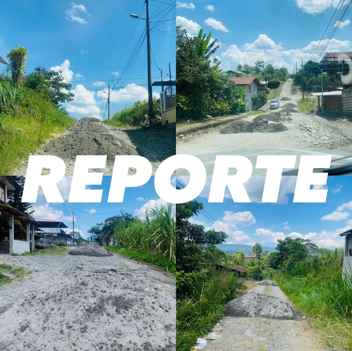 Denuncia por falta de mantenimiento vía al Municipio de Pastaza