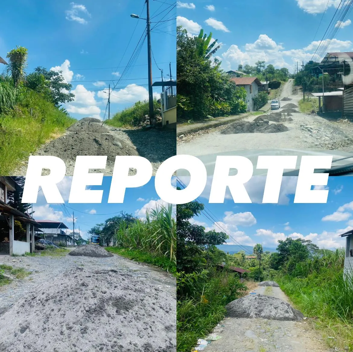 Denuncia por falta de mantenimiento vía al Municipio de Pastaza