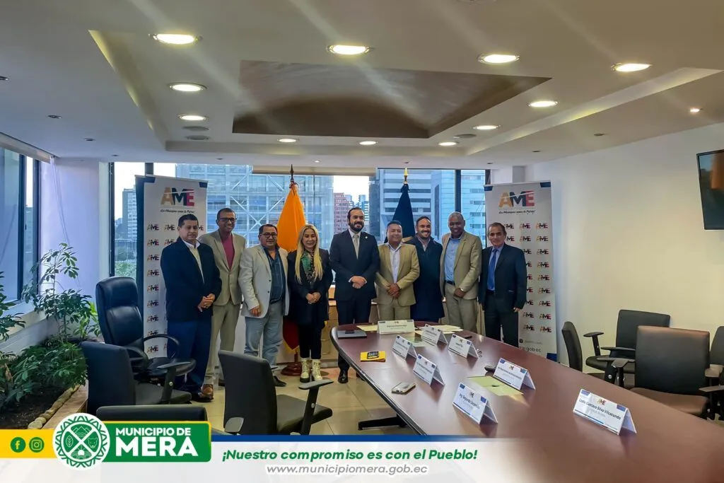 Municipio de Mera y AME suscribieron convenio