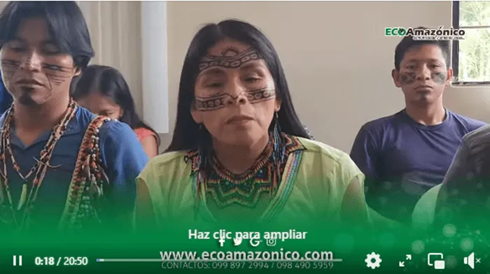 Rueda de prensa de la Comuna Morete Cocha